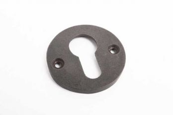 Cilinderrozet metaal grijs tinkleur rond 50mm gemaakt van gietijzer voor profiel cilinderslot.