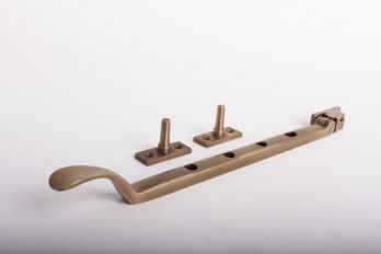 Raamuitzetter voor draairaam Jaren 20 brons antiek 255mm gemaakt van massief messing