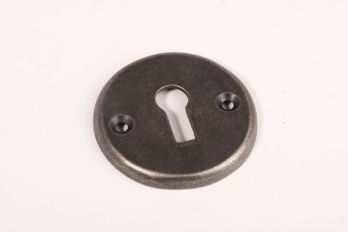 Rozet met sleutelgat zilver antiek 50mm