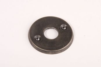Rozet rond voor deurkruk zilver antiek 50mm