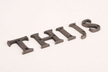 Letters zilver antiek A-Z, &, @, - 50mm