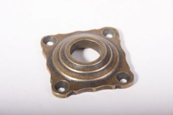 Rozet klassiek voor deurkruk brons antiek 42mm