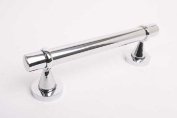 Voordeurgreep ronde buis blinkend chroom 260mm