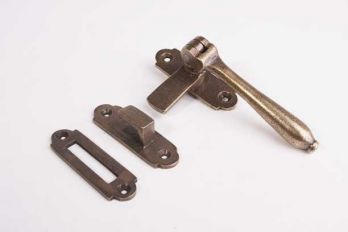 Klassieke raamsluiting brons antiek links/rechts - raamboom + aanslag