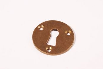 Sleutelrozet brons antiek rond 40mm