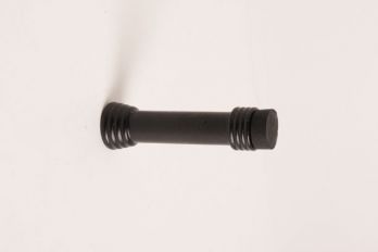 Deurstopper zwart 22mm voor muur montage 95mm lang