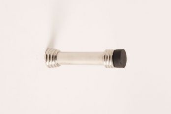 Deurstopper blinkend nikkel voor montage tegen de muur 22mm