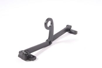 Raamuitzetter voor klapraam bovenlicht 170mm zwart poedercoating