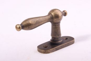 Landelijke raamkruk 100mm brons antiek met 7mm pen