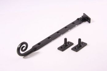 Raamuitzetter landelijk met krul zwart 240mm