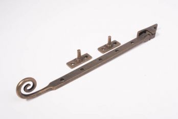 Raamuitzetter met krul brons antiek 290mm