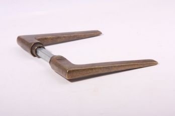 Deurklink (paar) Brons antiek Art Deco