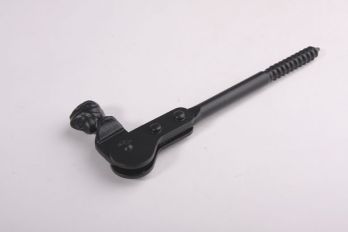 Luikvastzetter herdertje zwart 175mm met schroefdraad