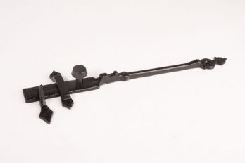 Grendel hefboom zwart 300mm