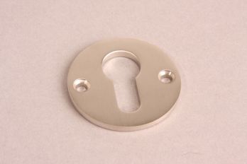 Rozet Bauhaus Kramer geborsteld nikkel rond 50mm cilinderslot