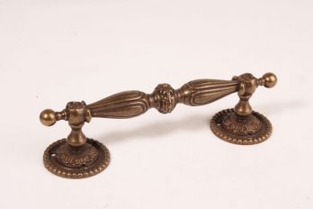 Klassieke deurgreep voor binnen en buiten brons antiek 190mm