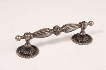 Deurgreep klassiek voor buitendeur of vestibule deur 190mm antiek zilver