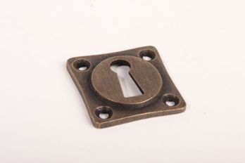 Sleutelrozet 38 mm ton-model met sleutelgat brons antiek voor binnendeuren