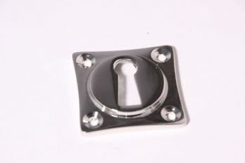 Sleutelrozet ton-model met sleutelgat 38 mm Blinkend nikkel