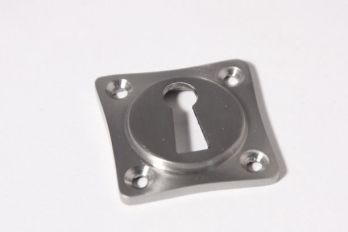 Sleutelrozet 38 mm ton-model met sleutelgat geborsteld Chroom