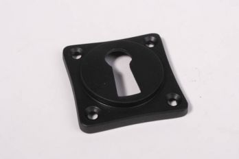Sleutelrozet 38mm ton-model met sleutelgat messing zwart