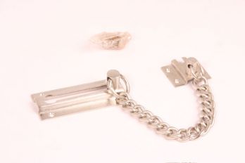 Deurketting voordeur geborsteld nikkel 76mm
