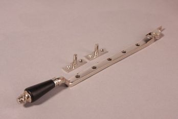 Raamuitzetter blinkend nikkel-ebbenhout 285mm - 6,7mm
