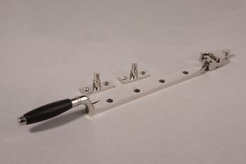 Raamuitzetter ton-model blinnkend chroom met ebbenhout 33cm
