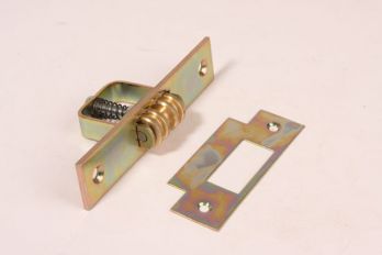 Rolsnapper rolnok slot geel verzinkt voor taatsdeuren en vestibule deuren 120x25mm