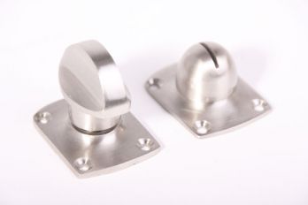 WC sluiting chroom, geborsteld of blinkend nikkel met rozetten