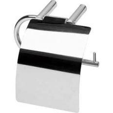 WC-rolhouder gepolijst RVS hangmodel met klep