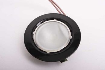 Set ronde inbouw spots zwart G4 12V 55mm met trafo en 6x spots.