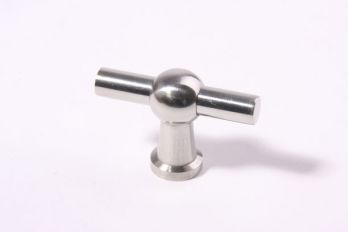 Knop RVS (massief) 55mm kraanknop GEPOLIJST