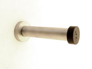 Deurstopper massief RVS 22mm muur montage 90mm lang