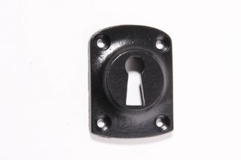 Rozet 37mm met sleutelgat zwart (poedercoating)