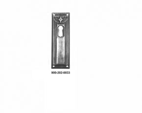 sleutelplaat Brons Antiek 33 mm