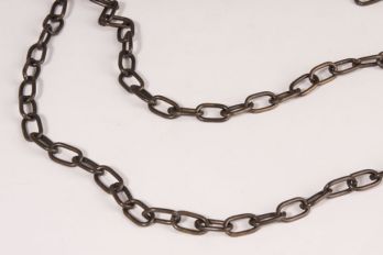 Ketting 12mm brons antiek dikte 2mm één meter lengtes aan elkaar