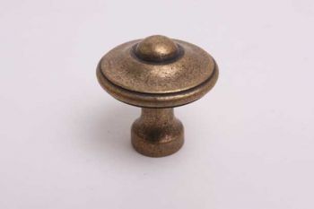 Klassieke knop brons antiek voor meubelen en keukens rond 30mm