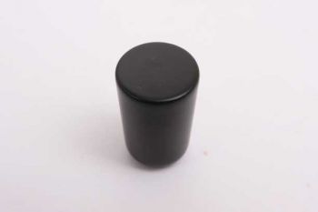 Modern knopje zwart rond 15mm