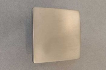 Vierkante greep modern geborsteld nikkel 50mm of 80mm