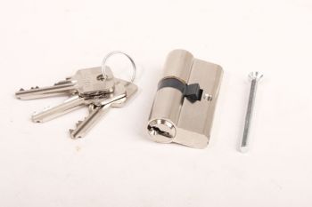 Profiel-Cilinderslot 30/30 SKG** nikkel met 3 sleutels gelijksluitend