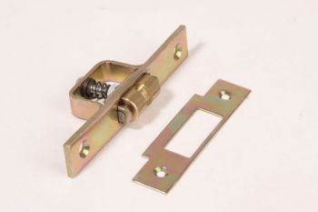 Rolsnapper nok sluiting voor vestibule en taatsdeuren geel verzinkt 100x16mm