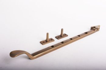 Raamuitzetter voor draairaam Jaren 20 brons antiek 305mm gemaakt van massief messing