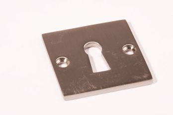 Sleutelrozet Bauhaus geborsteld nikkel vierkant 50mm