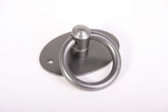 Ringgreep tinkleur 36mm diameter met ovale achterplaat 32mm