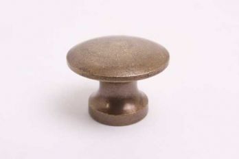 Secretaire knop brons antiek voor meubelen gemaakt van massief messing rond 25mm