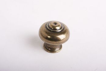 Knop klassiek brons antiek rond 31mm voor keukens en meubelen (zamac)