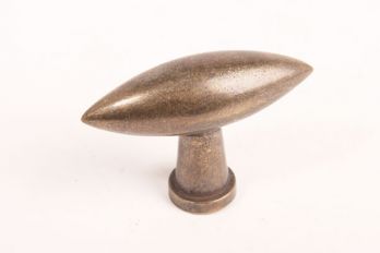 Knop ovaal olijf brons antiek 70mm