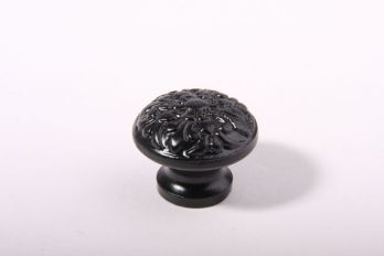 Knopje zwart 29mm franse lelie