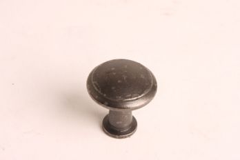 Knopje rond gietijzer grijs/tinkleur met randje 29mm diameter